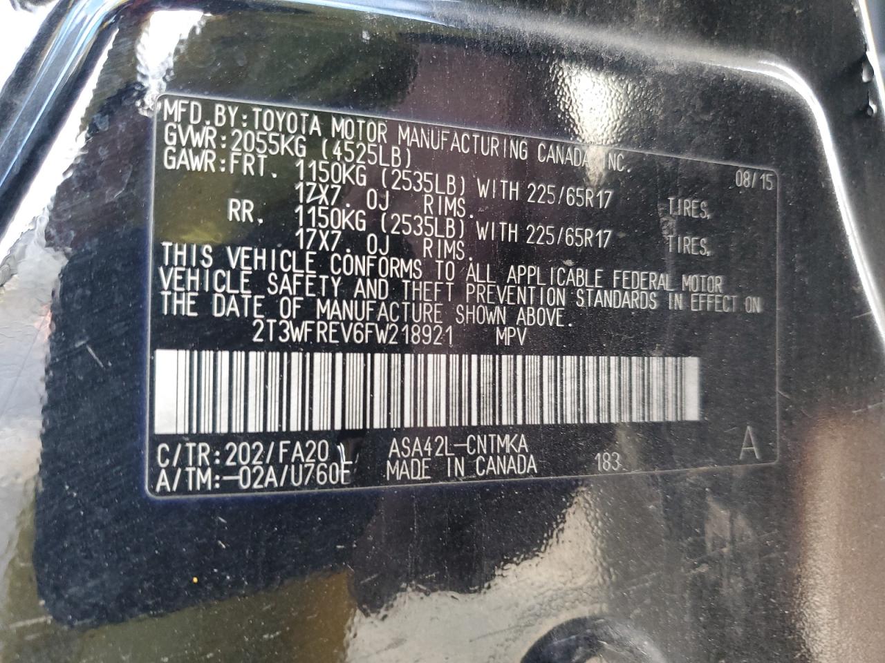 2015 Toyota RAV 4 - Image 14