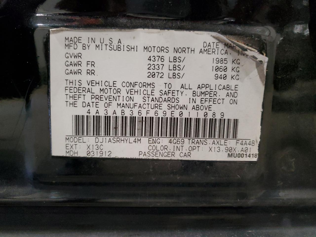 2009 Mitsubishi Galant - Image 12