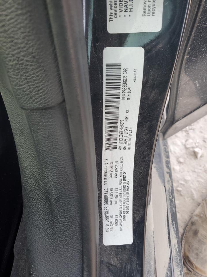 2015 Chrysler 200 C VIN: 1C3CCCEG7FN586272 Lot: 85313244