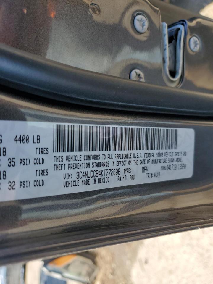 2019 Jeep Compass Limited VIN: 3C4NJCCB4KT772606 Lot: 83426424