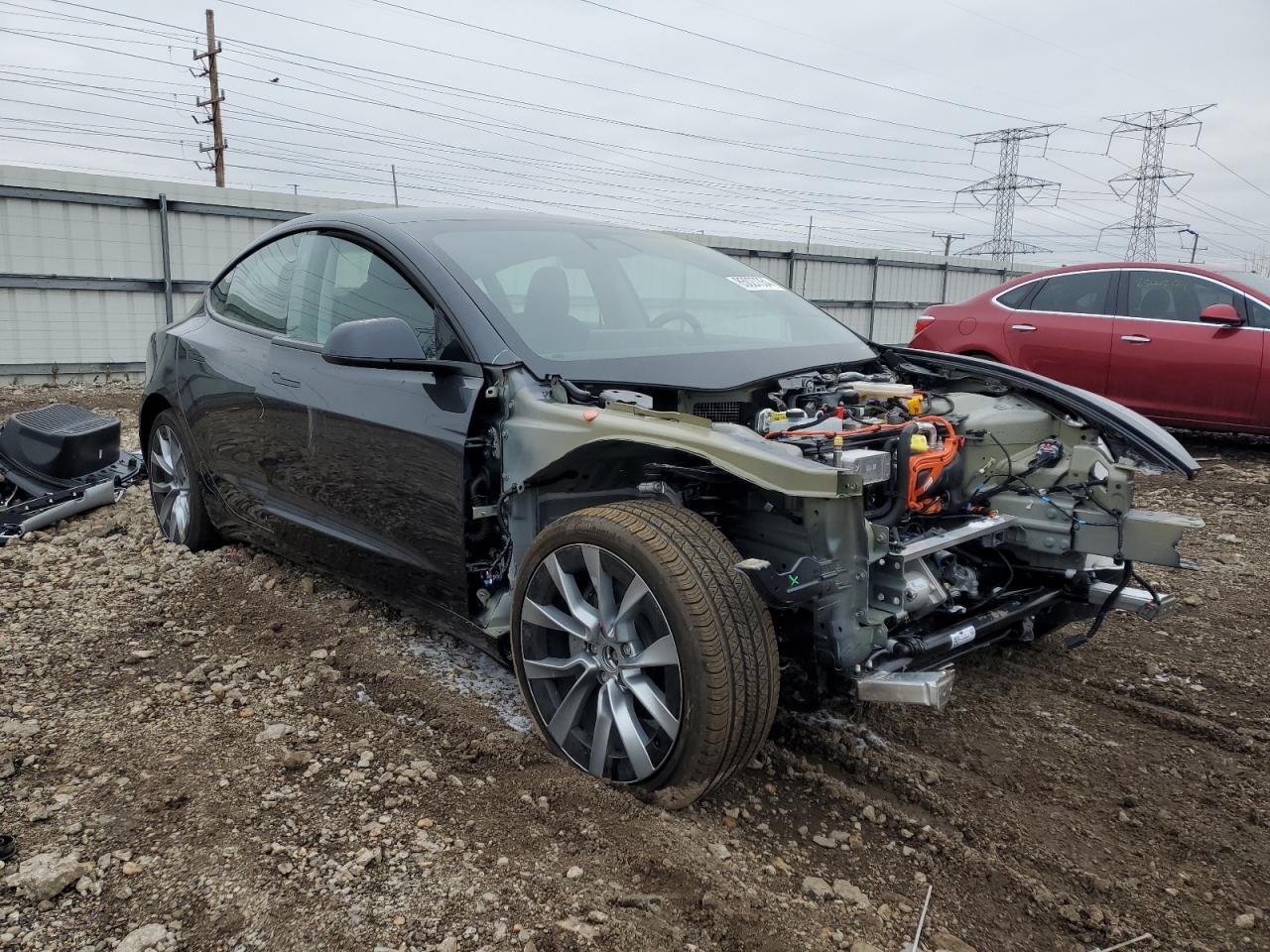 5YJ3E1EB0RF817479 Tesla Model 3 2024. Фото: 3