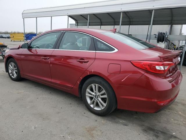  HYUNDAI SONATA 2016 Красный