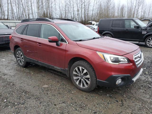  SUBARU OUTBACK 2017 Czerwony