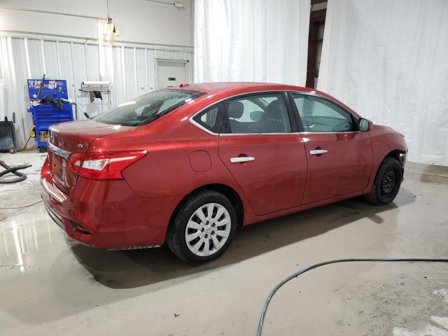  NISSAN SENTRA 2017 Czerwony