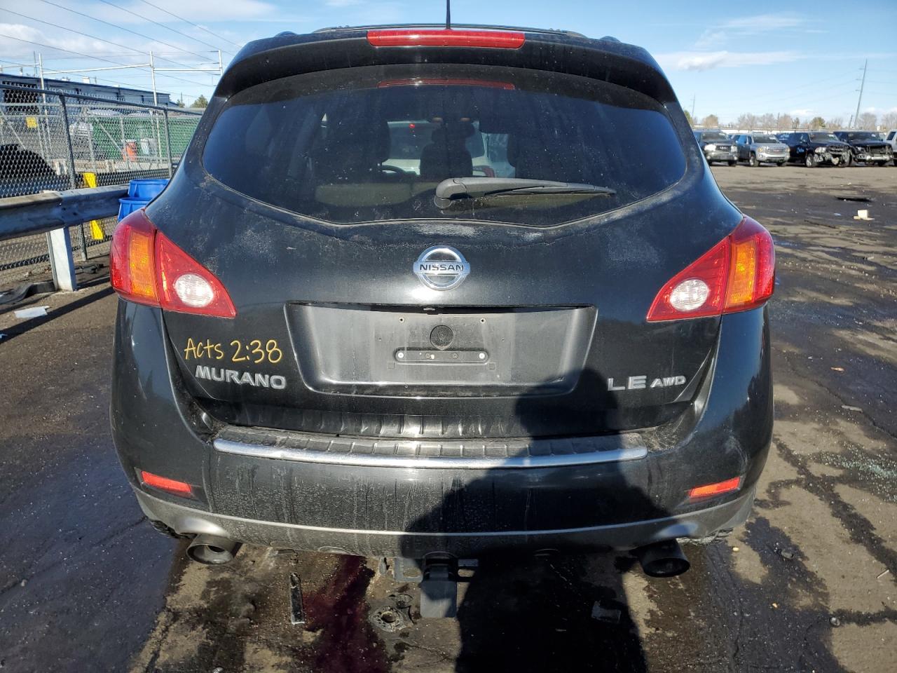 2009 Nissan Murano S VIN: JN8AZ18W69W127942 Lot: 84022424