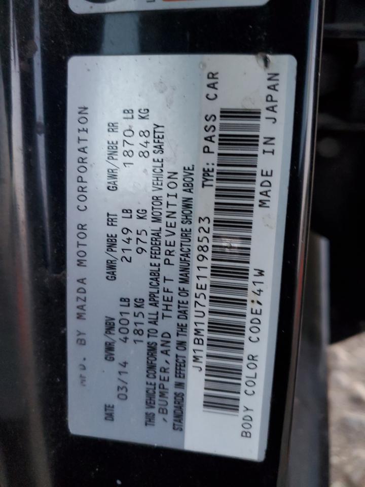 2014 Mazda 3 Sport VIN: JM1BM1U75E1198523 Lot: 83997034