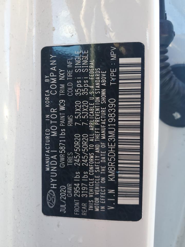 2021 Hyundai Palisade Limited VIN: KM8R5DHE3MU198390 Lot: 83967124