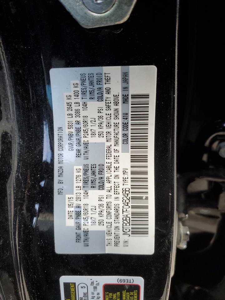 VIN JM3TB2BA7F0462466 2015 MAZDA CX-9 no.13