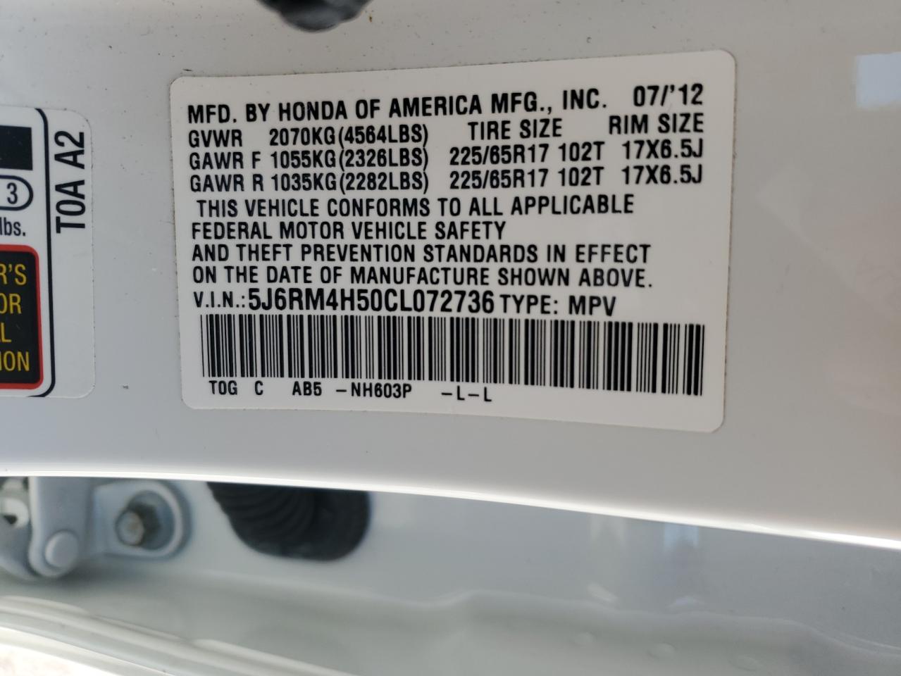 2012 Honda CR-V - Image 13