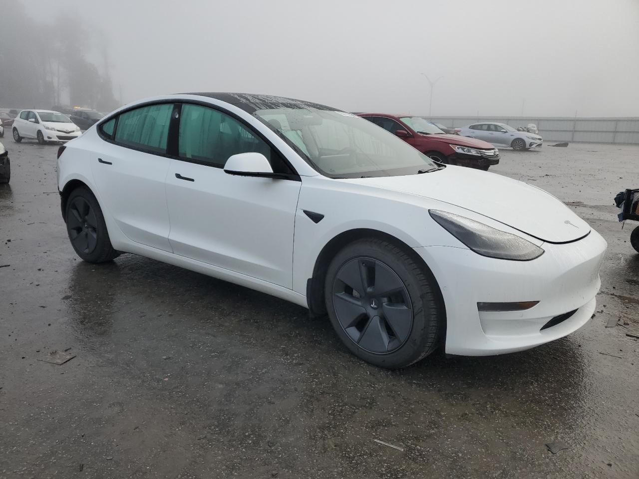 VIN 5YJ3E1EB8MF046827 2021 TESLA MODEL 3 no.4