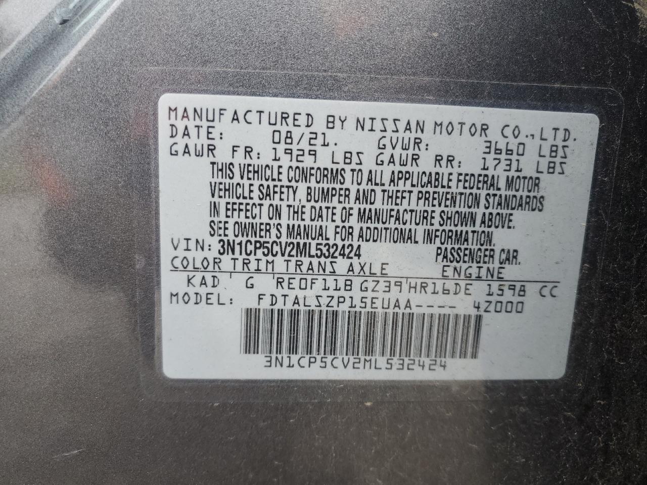 VIN 3N1CP5CV2ML532424 2021 NISSAN KICKS no.13