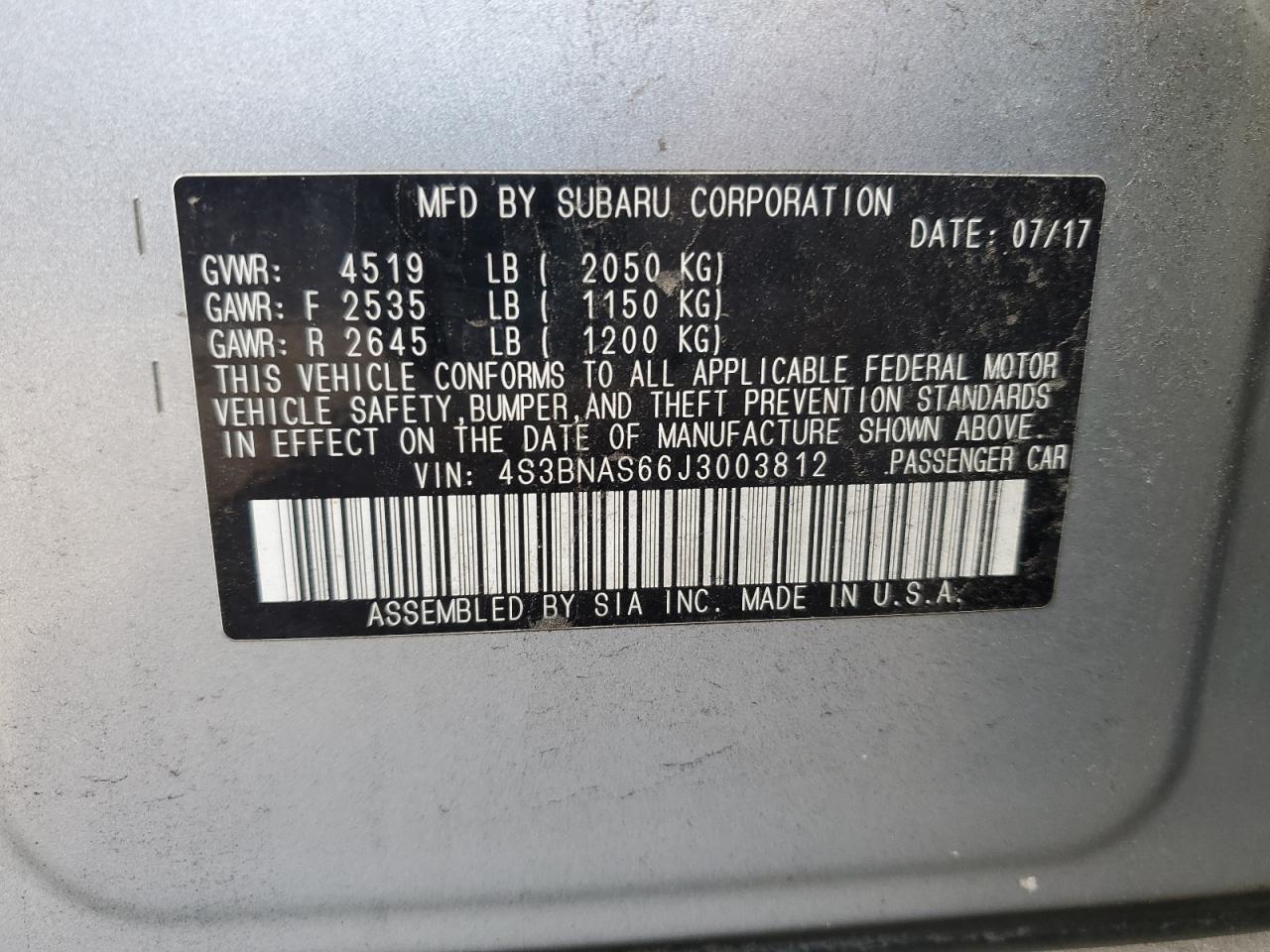 2018 Subaru Legacy - Image 13