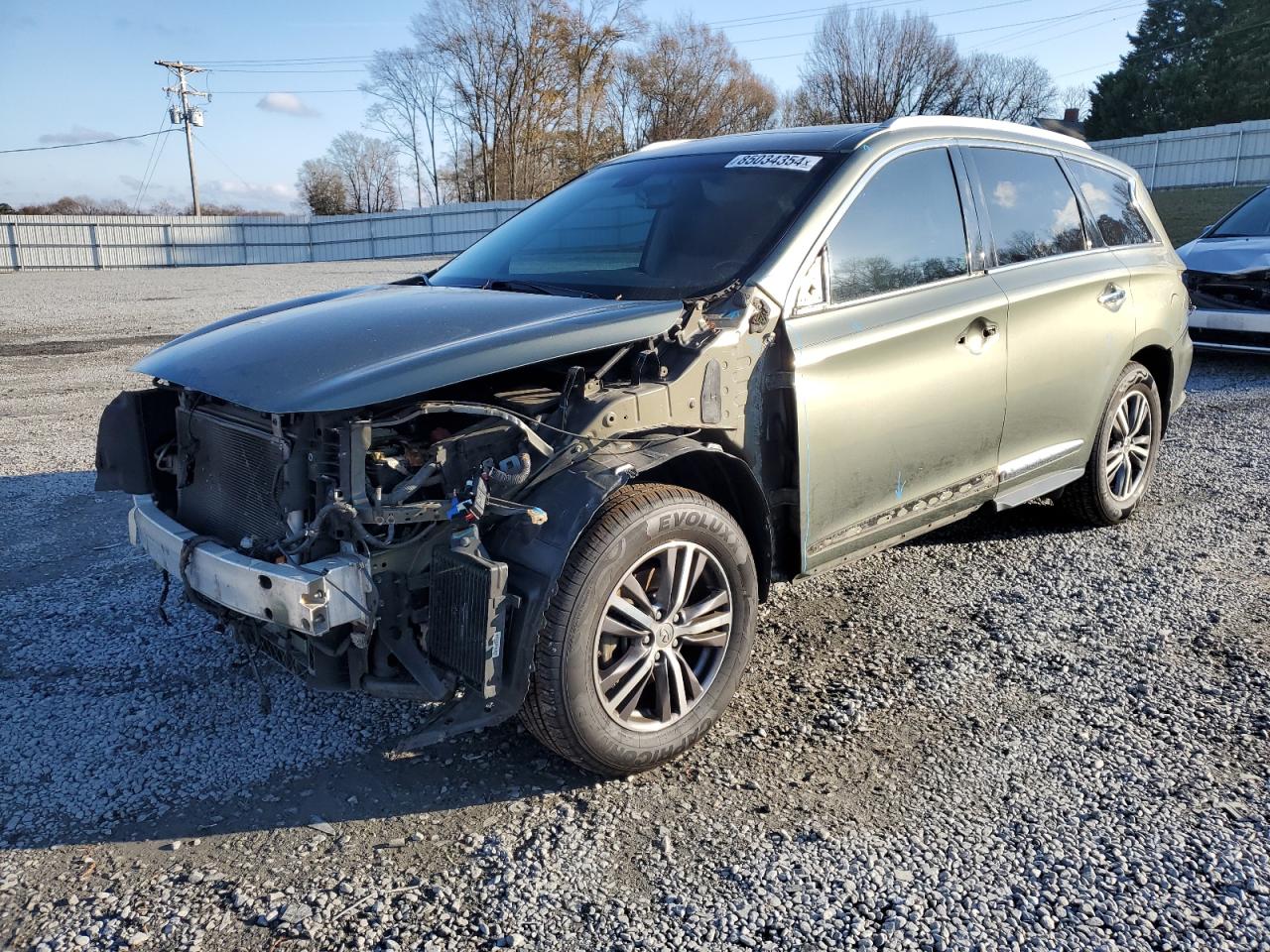 2016 Infiniti Qx60 за продажба в Gastonia, NC - Front End