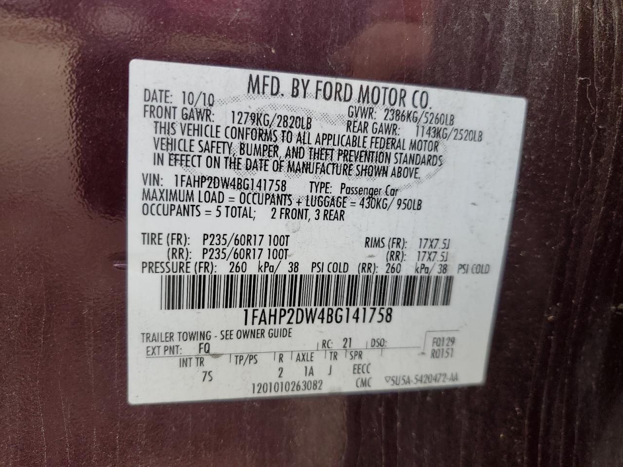 2011 Ford Taurus - Image 15