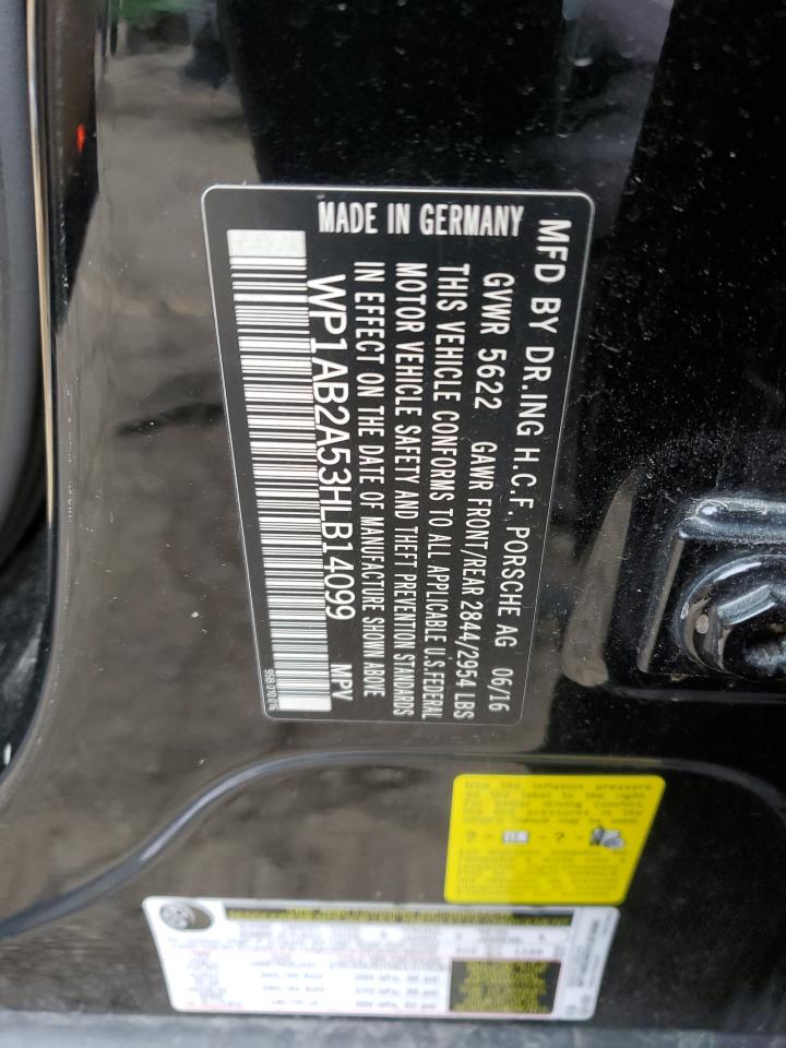 2017 Porsche Macan S VIN: WP1AB2A53HLB14099 Lot: 85723594