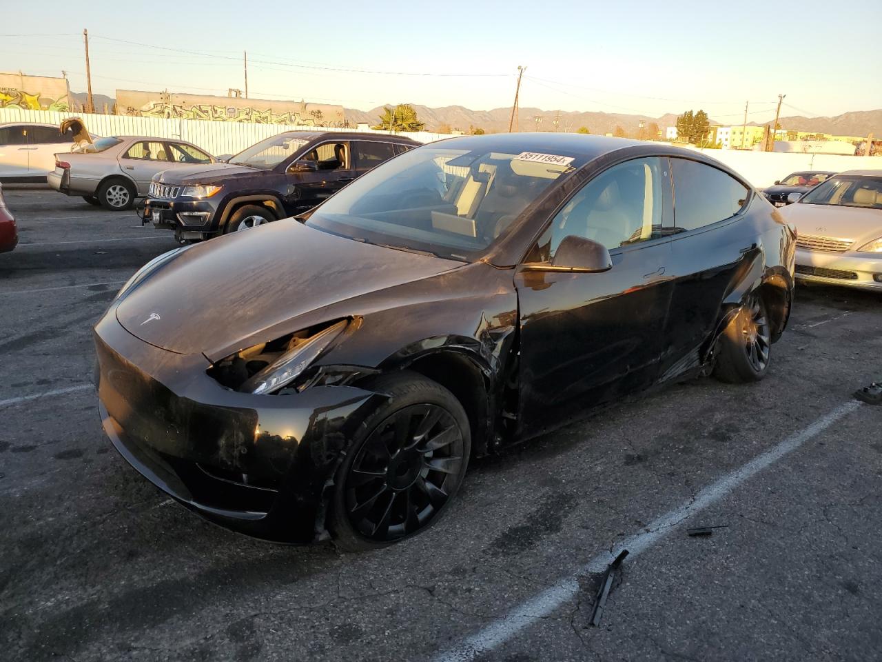 2020 Tesla Model Y VIN: 5YJYGDEE6LF059537 Lot: 85111954