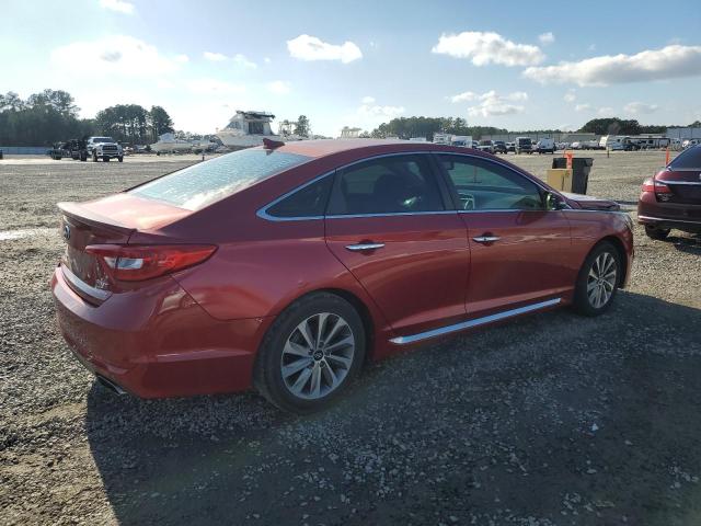  HYUNDAI SONATA 2017 Червоний