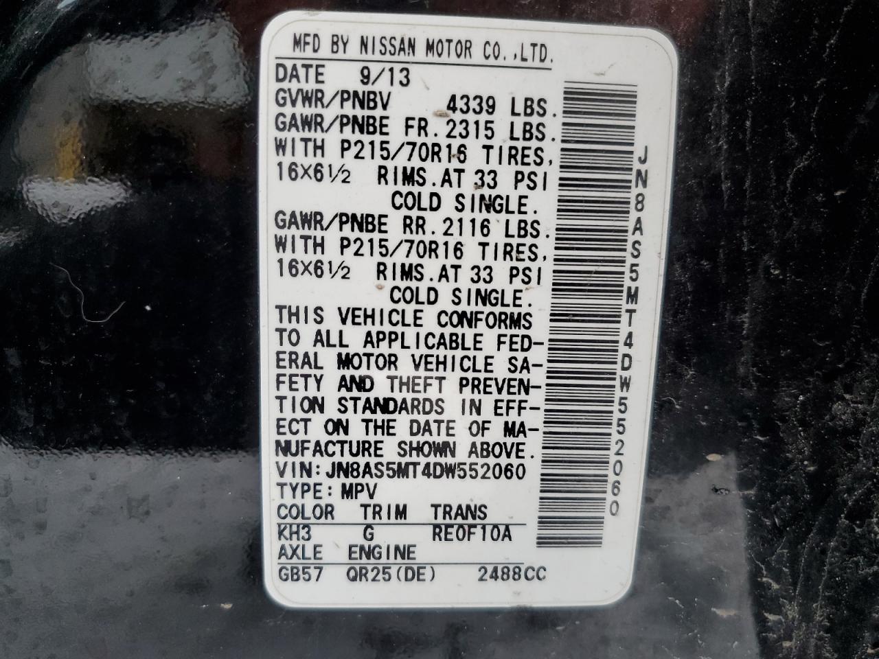 2013 Nissan Rogue - Image 16