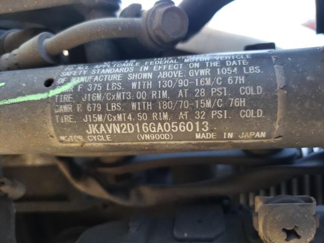 2016 KAWASAKI VN900 D