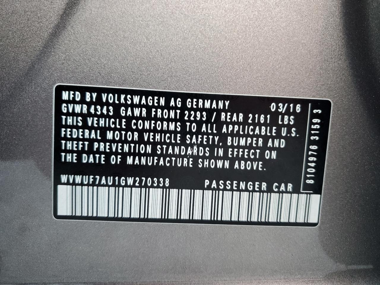2016 Volkswagen Golf - Image 12