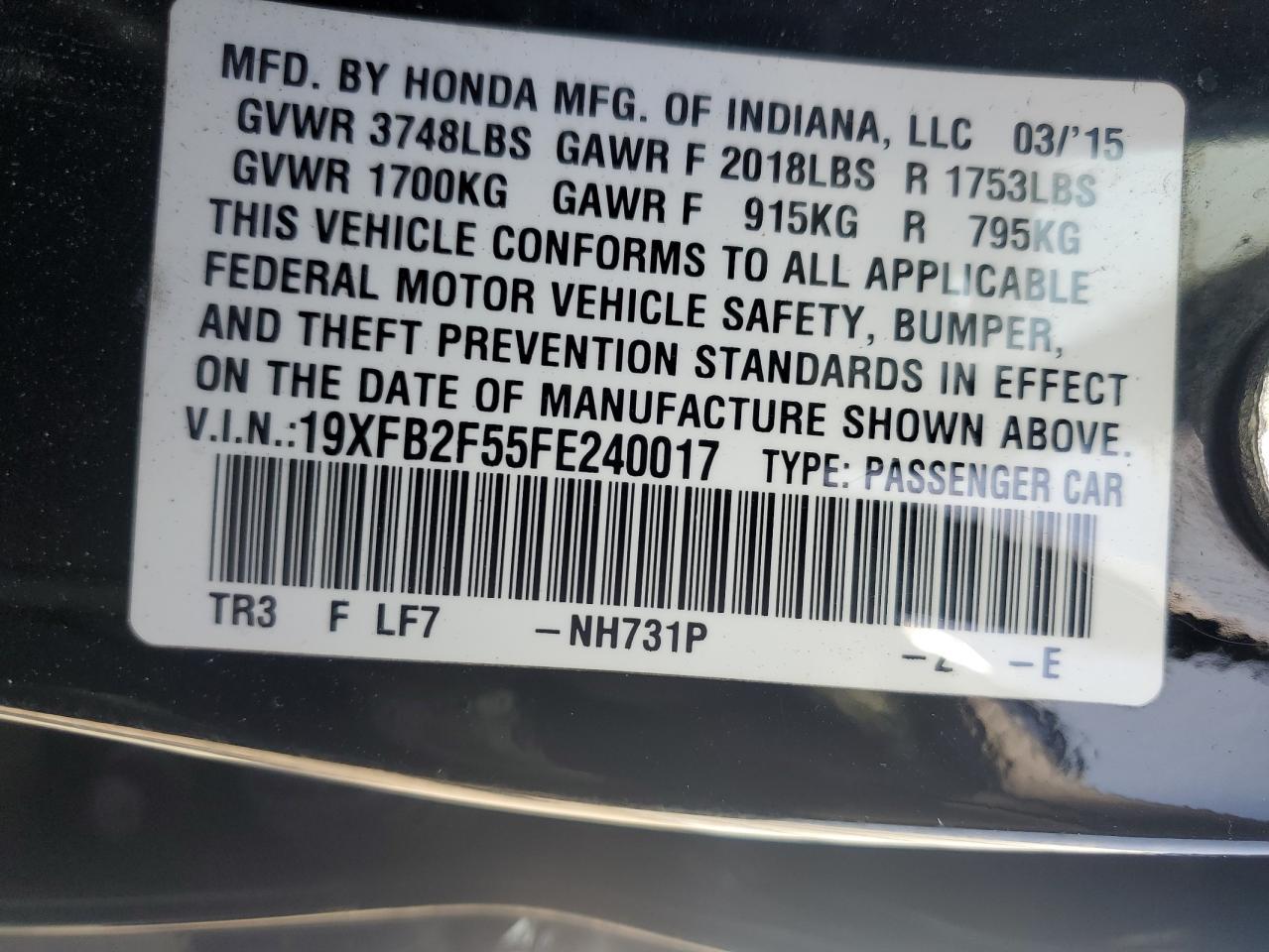 2015 Honda Civic - Image 12