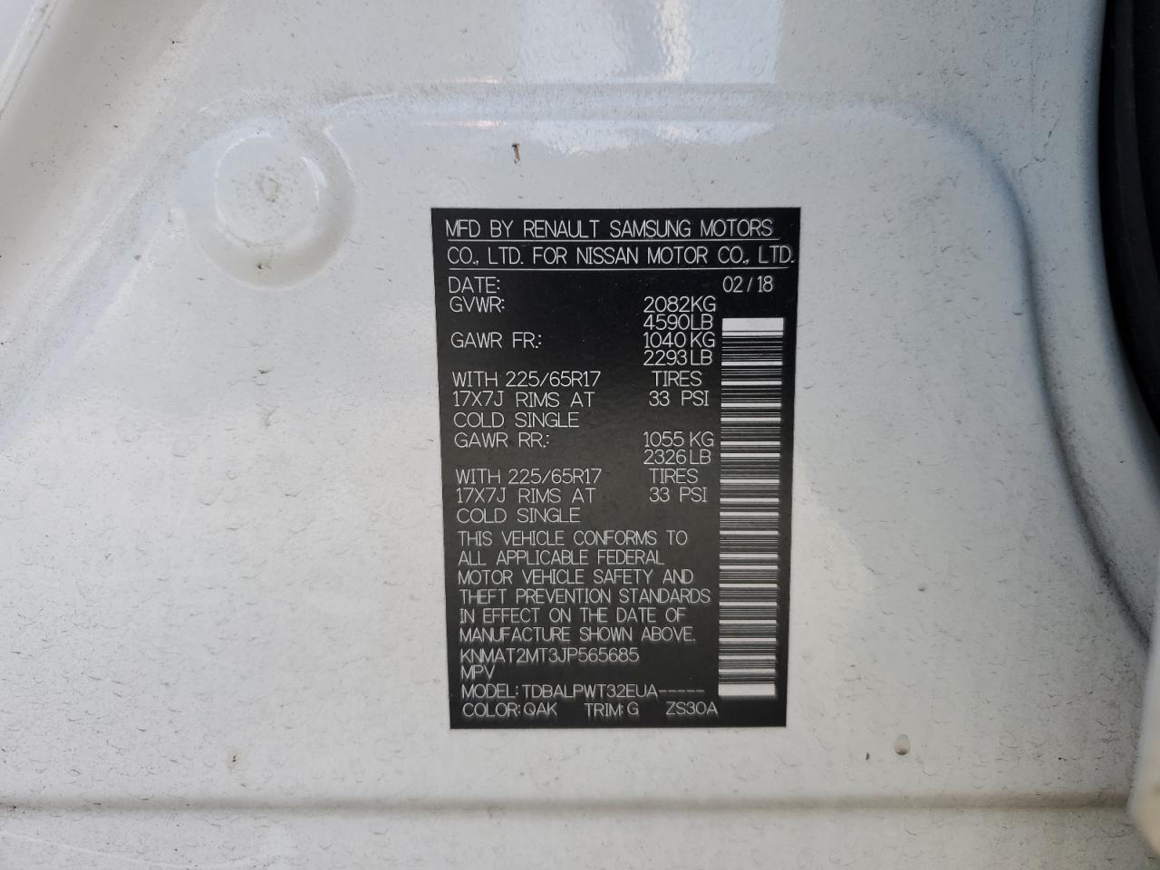 KNMAT2MT3JP565685 2018 NISSAN ROGUE - Image 13