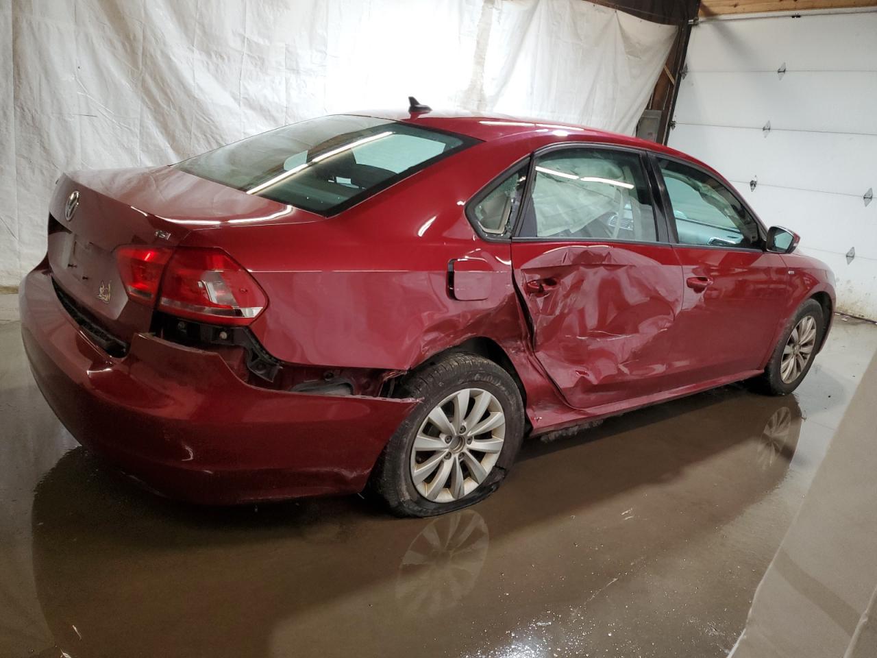 2015 Volkswagen Passat S red null gas 1VWAT7A39FC002976 photo #4