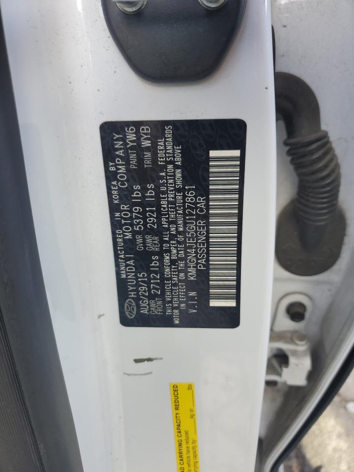 2016 Hyundai Genesis 3.8L VIN: KMHGN4JE5GU127861 Lot: 85051374