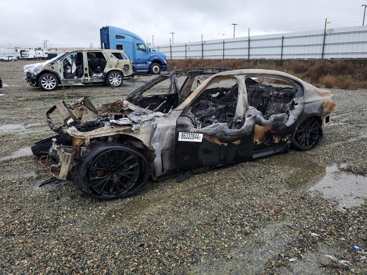 2020 Bmw 740 I продається в Antelope, CA - Burn - Engine