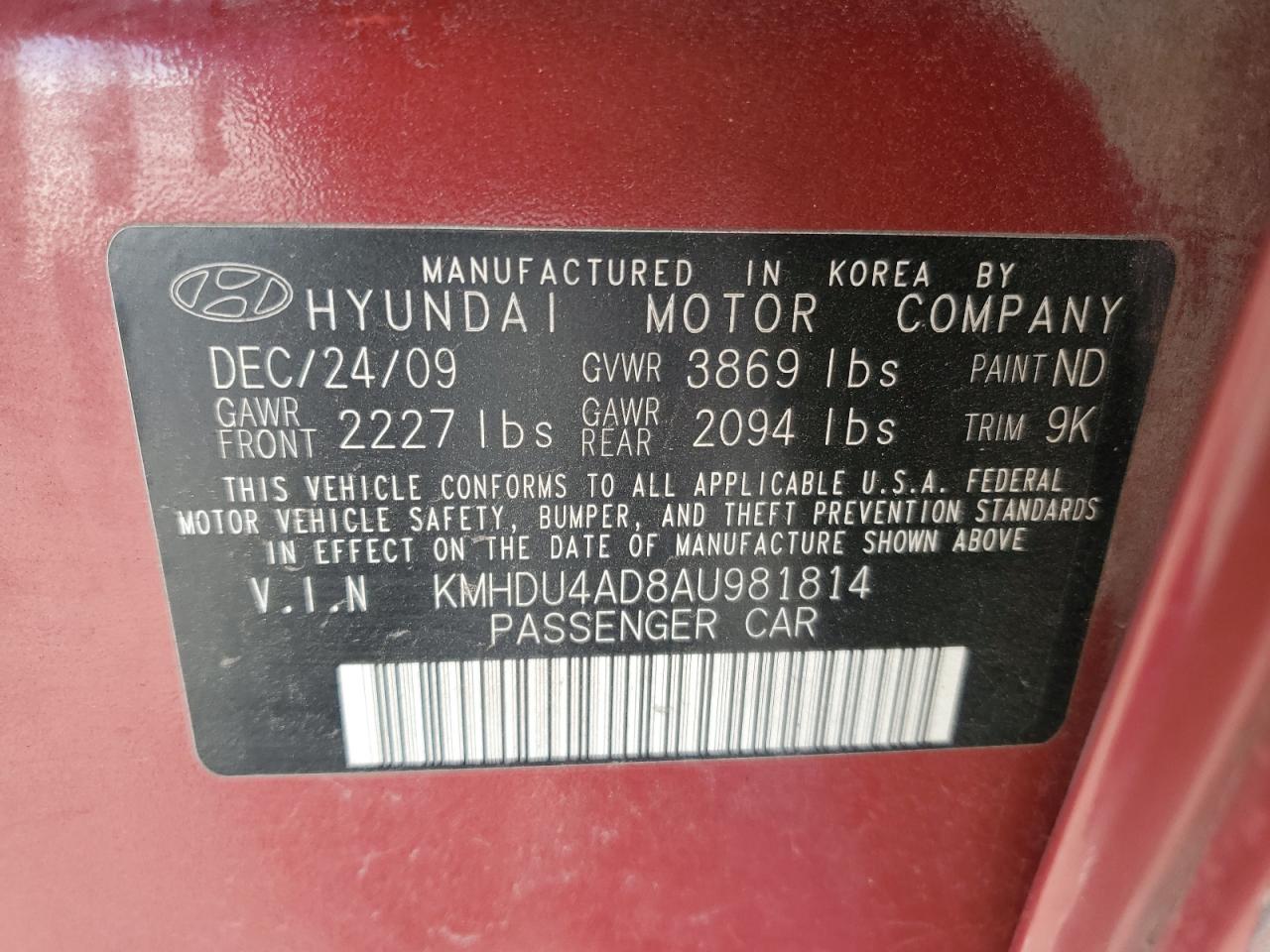 2010 Hyundai Elantra - Image 12