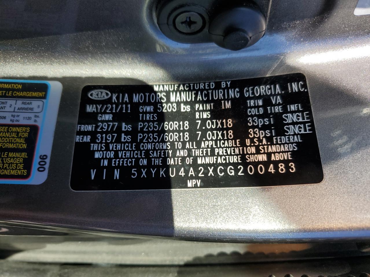 2012 Kia Sorento - Image 15