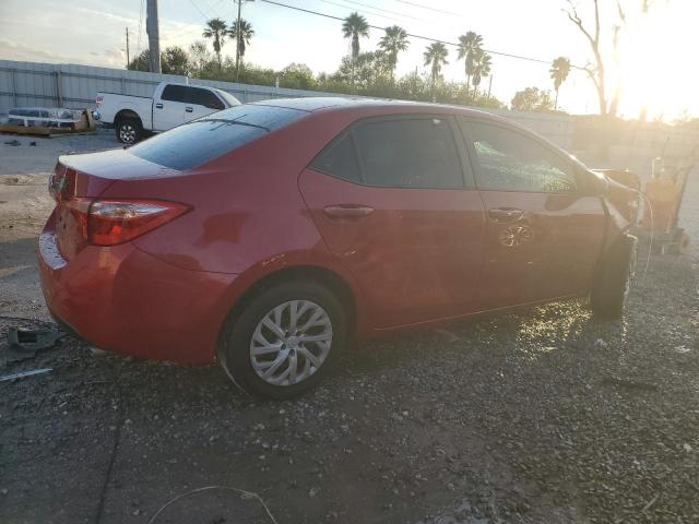  TOYOTA COROLLA 2018 Czerwony