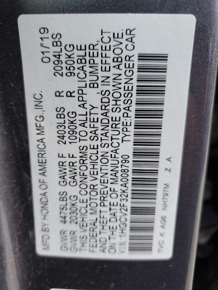 2019 Honda Accord - Image 12