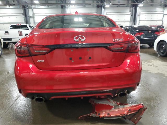  INFINITI Q50 2021 Czerwony