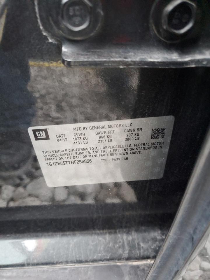 2017 Chevrolet Malibu Lt VIN: 1G1ZE5ST7HF255856 Lot: 85537894