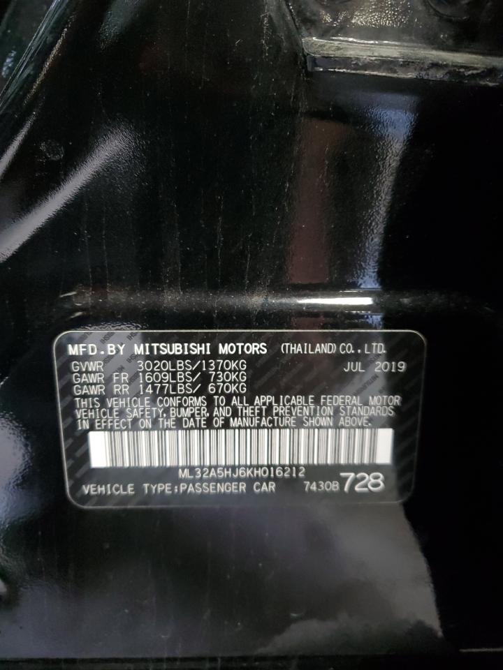 VIN ML32A5HJ6KH016212 2019 MITSUBISHI MIRAGE no.14