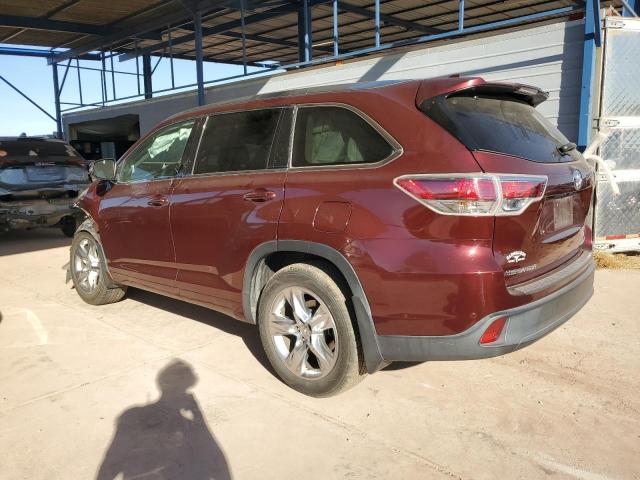  TOYOTA HIGHLANDER 2015 Bordowy