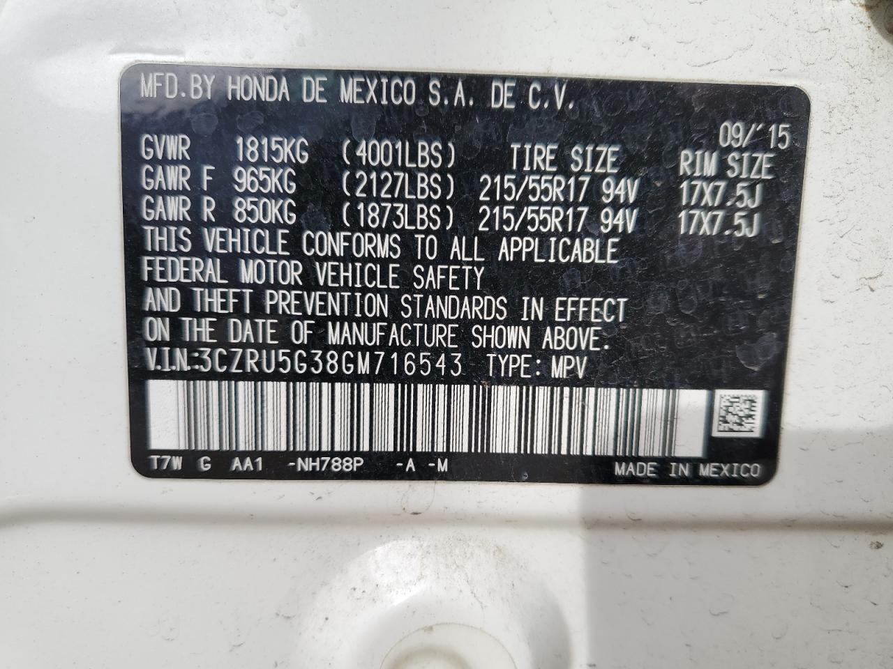 2016 Honda HR-V - Image 13