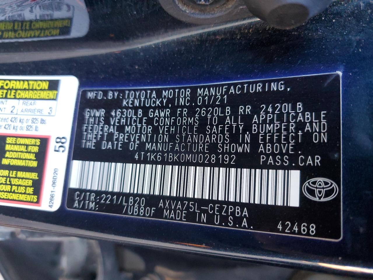 2021 Toyota Camry - Image 14