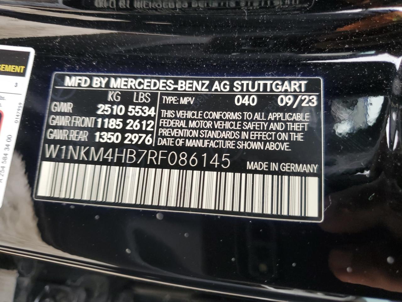 2024 Mercedes-Benz Glc 300 4Matic VIN: W1NKM4HB7RF086145 Lot: 85879444