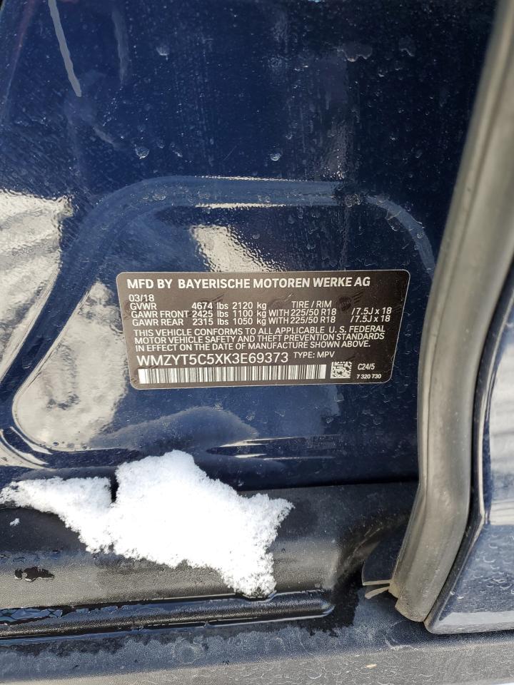 2019 Mini Cooper S Countryman All4 VIN: WMZYT5C5XK3E69373 Lot: 84609634