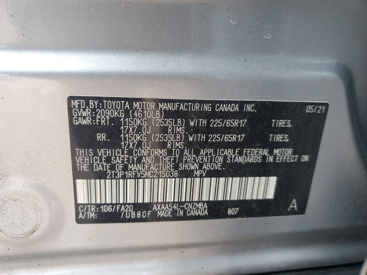 2021 Toyota RAV 4 - Image 15