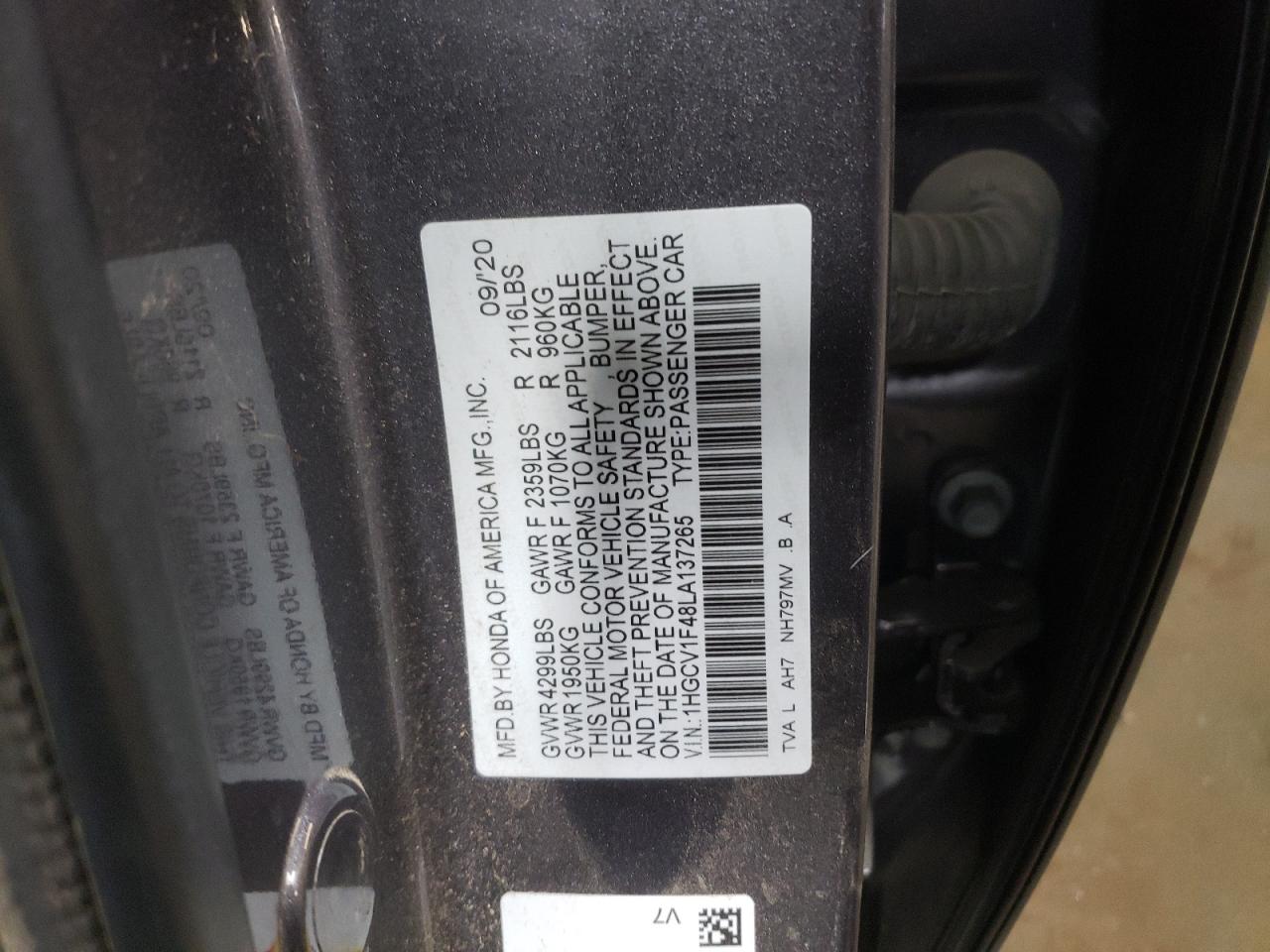 2020 Honda Accord - Image 13