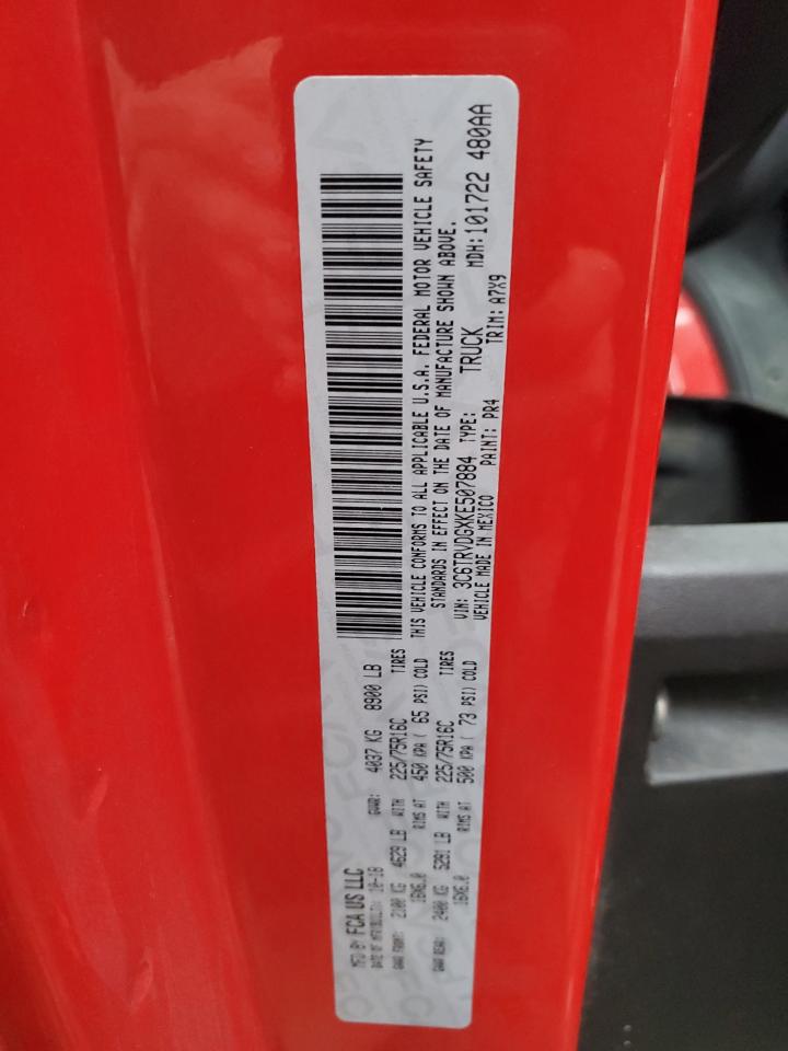 VIN 3C6TRVDGXKE507884 2019 RAM All Models no.12