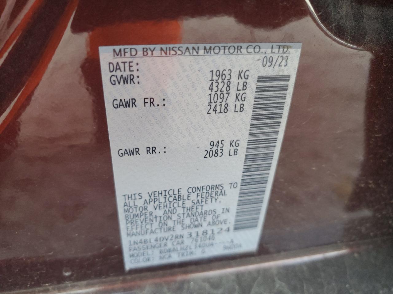 2024 Nissan Altima - Image 15