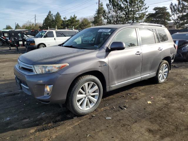 2013 Toyota Highlander Hybrid Limited zu verkaufen in Denver, CO - Rear End