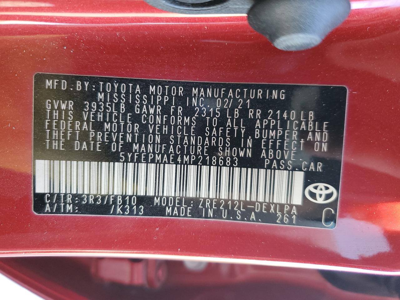 2021 Toyota Corolla - Image 13