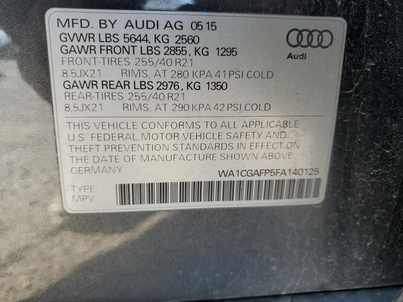 2015 Audi SQ5 - Image 13