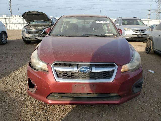  SUBARU IMPREZA 2012 Бургунді