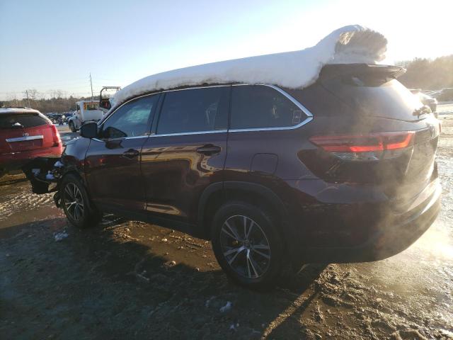  TOYOTA HIGHLANDER 2019 Бургунди